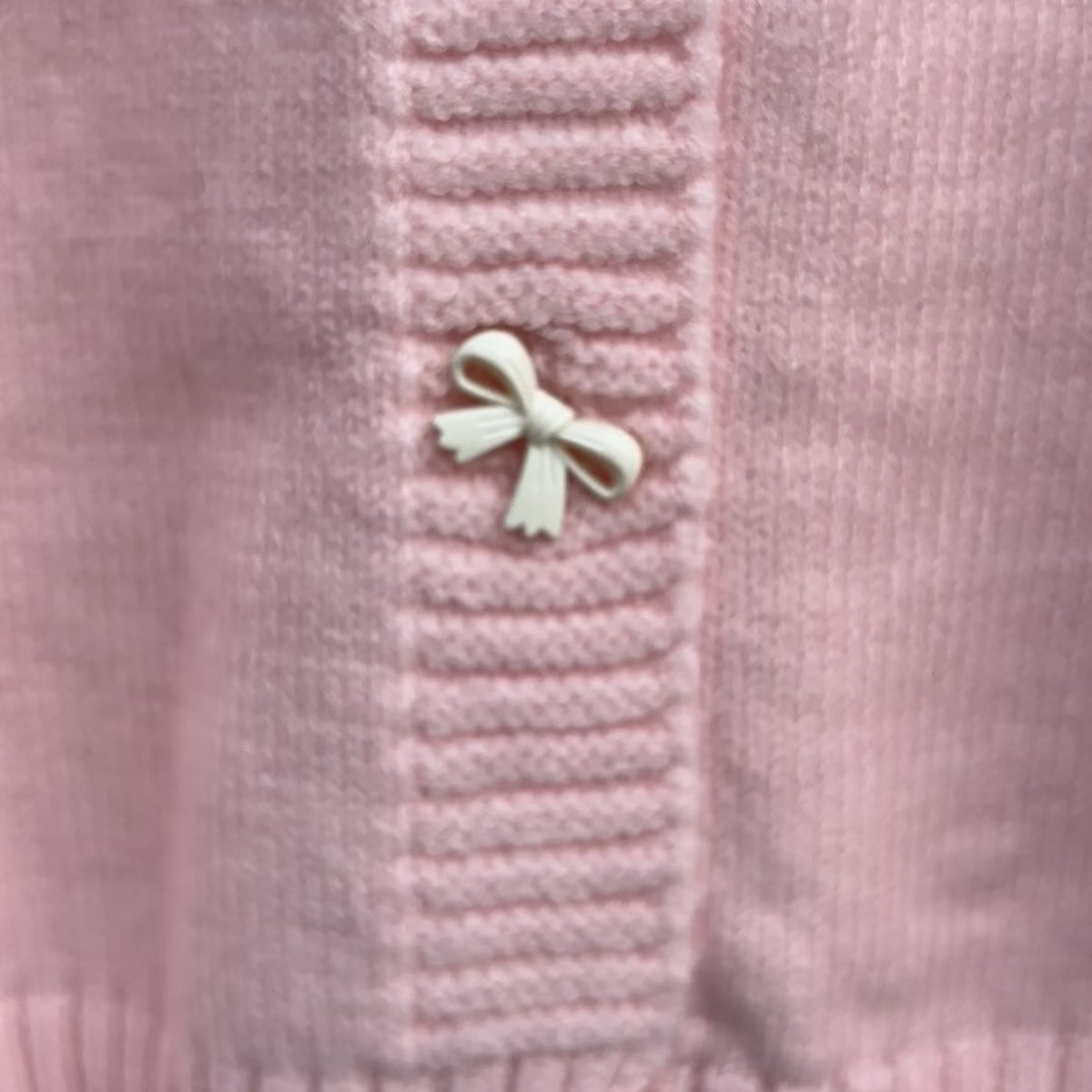 Girls Scallop Knit Bow Sweater & Trouser 2PC Set