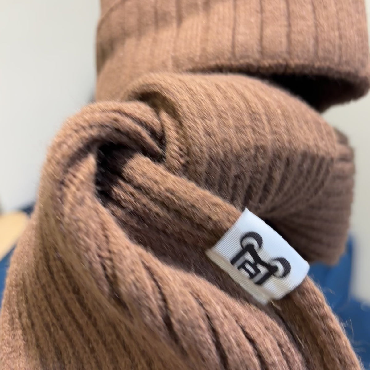 Cute Bear Ear Knit Cap & Muffler Set – 2PC