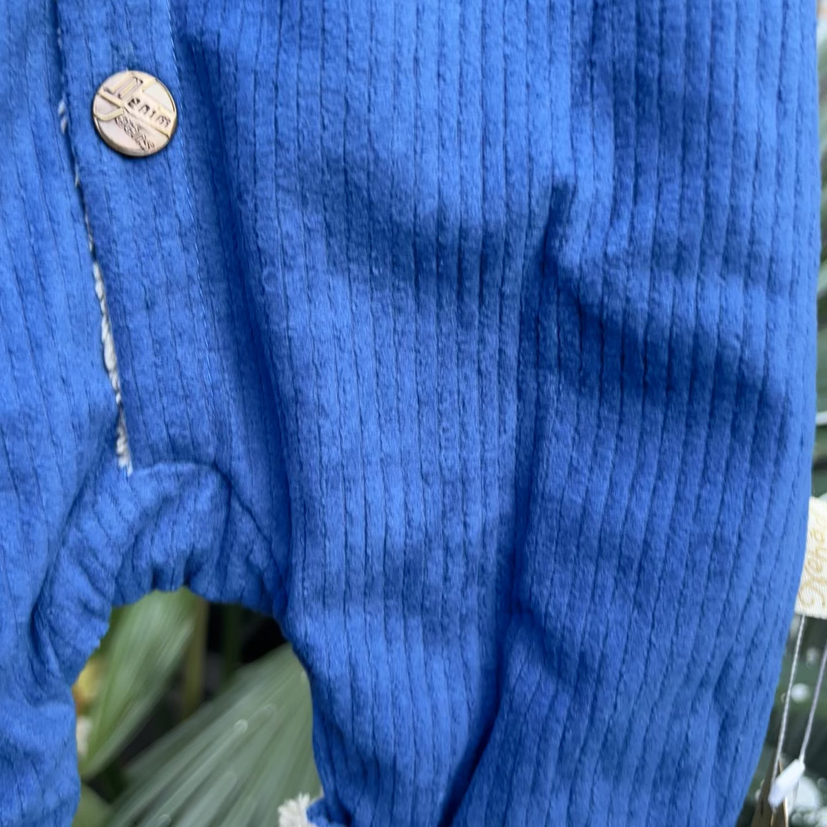 Baby Sherpa Trim Corduroy Romper