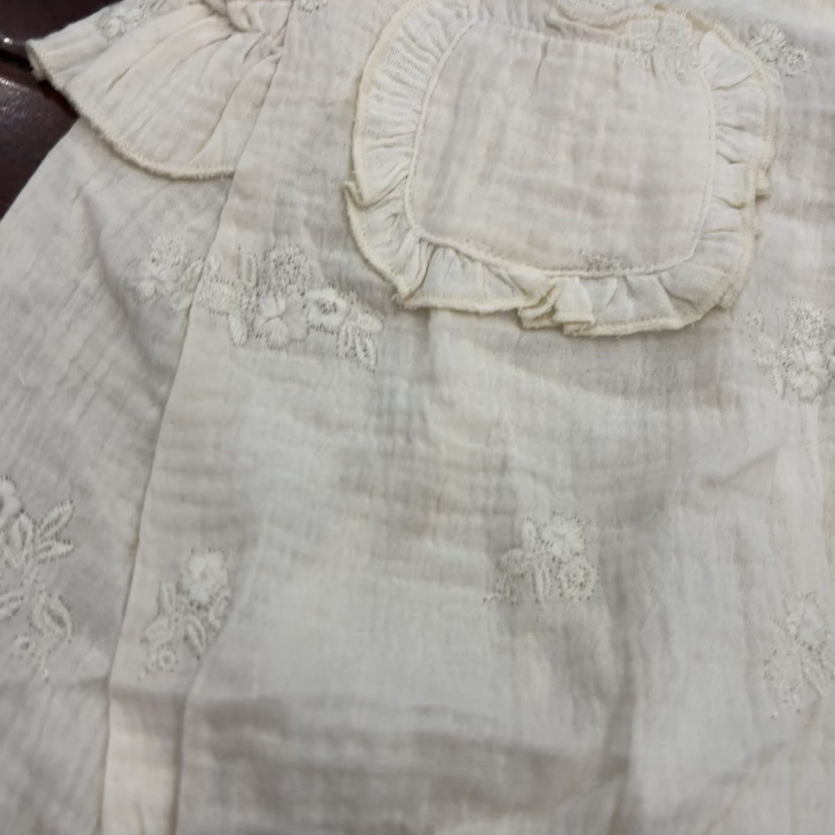 Baby Floral Ruffle Pocket Bodysuit