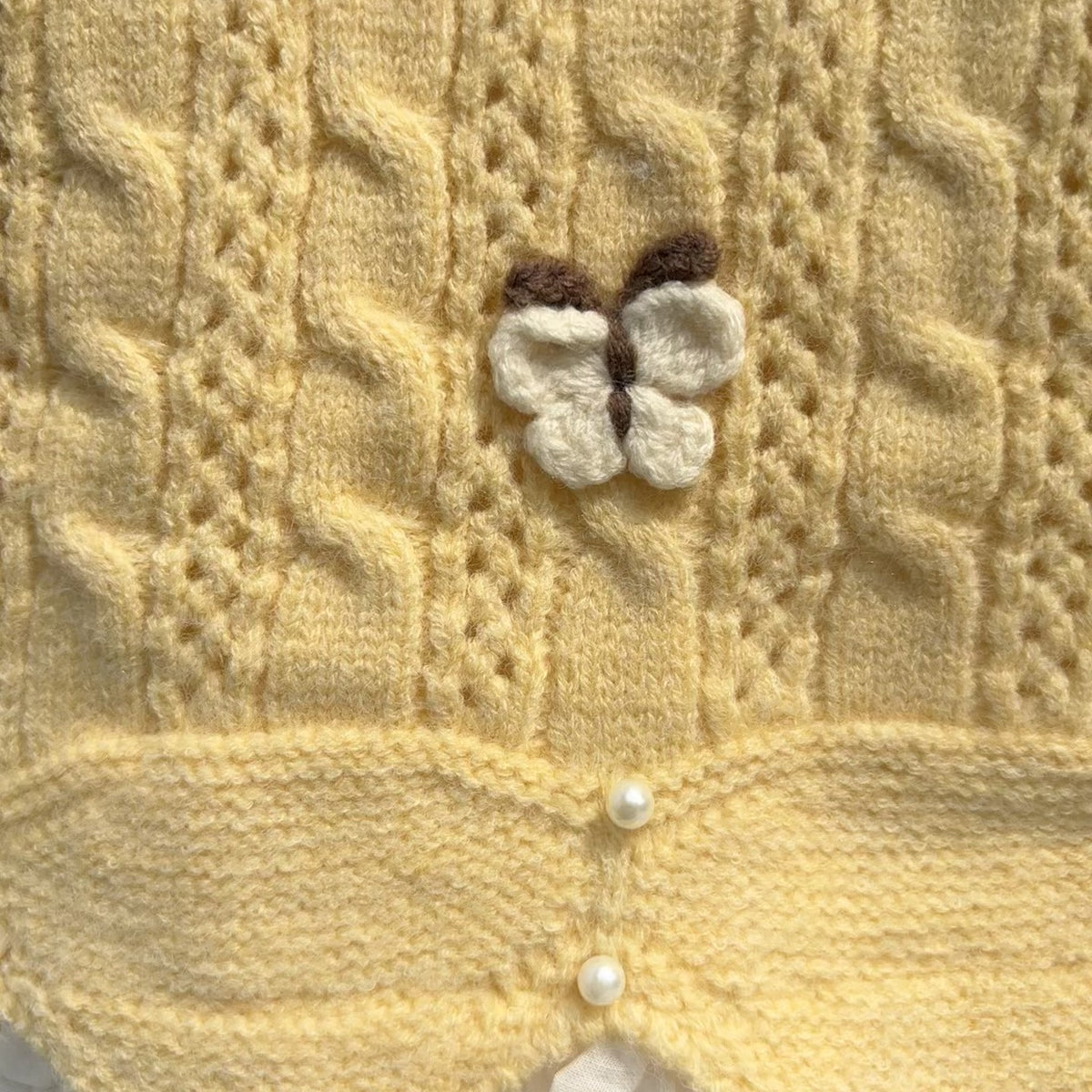 Girls 3PC Lace Knit Sweater, Shirt & Denim Pants Set – 3 Colors