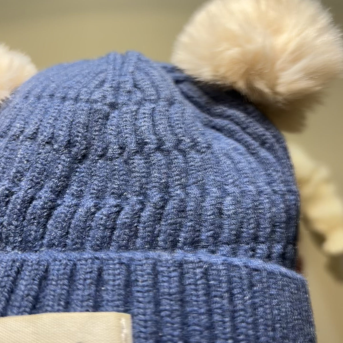 Double Pom Pom Baby Knitted Winter Cap – 4 Colors