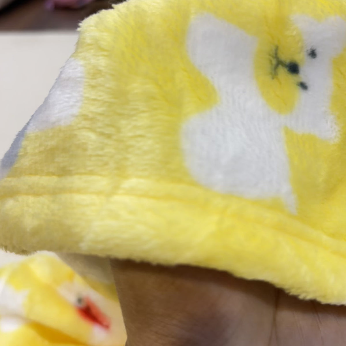 Kids Printed Plush Hooded Bath Robe