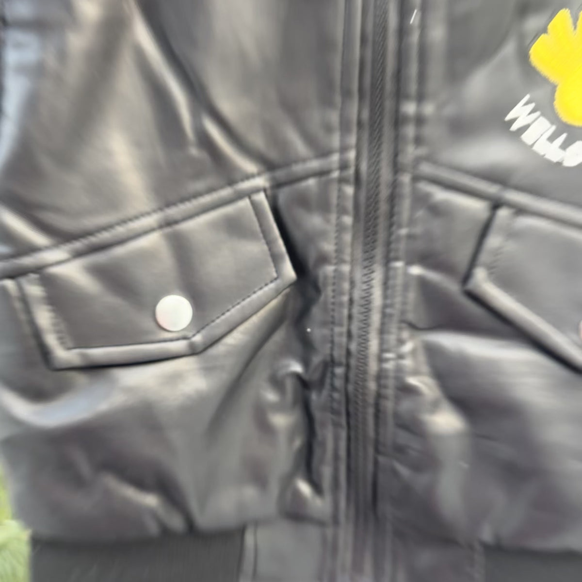 Kids Sherpa Collar Leather-Look Jacket