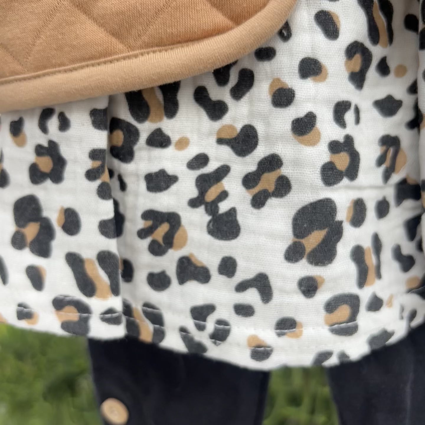 Baby Girl 3-Piece Quilted Vest Frock & Trouser Set – 2 Colors