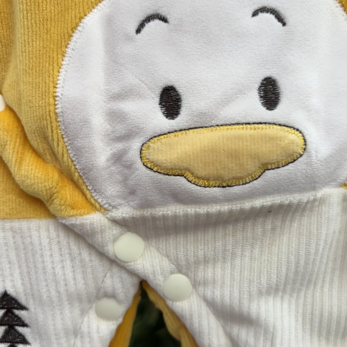 Little Duck Velvet Baby Romper – 1PC