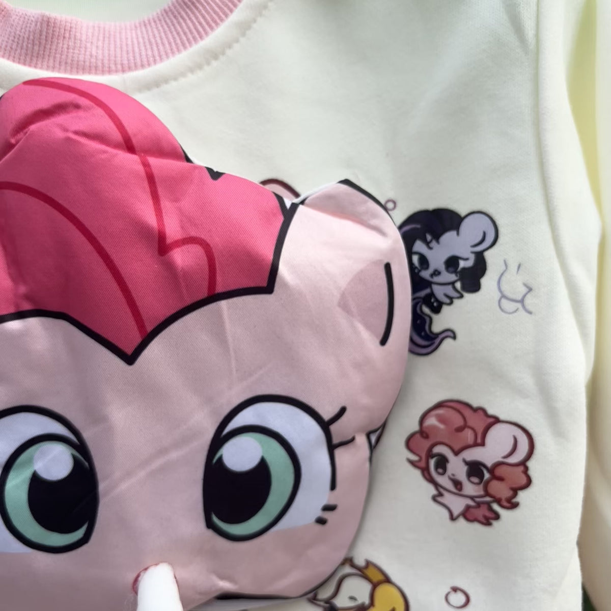 Girls Pony Print Sweatshirt & trouser Set