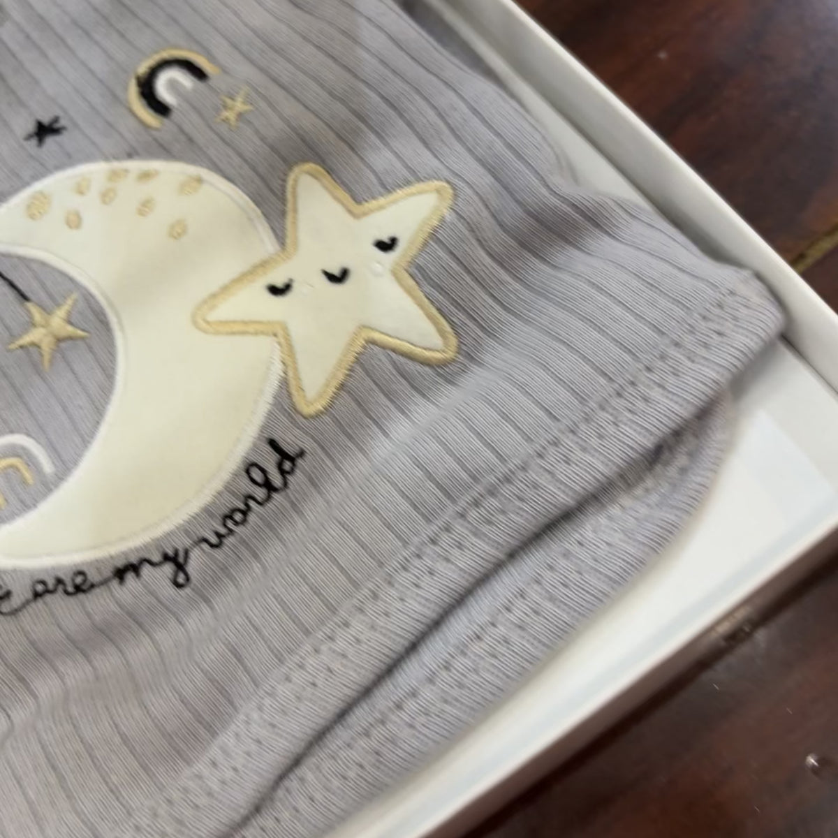 Newborn Moon Star Ribbed 5PC Starter Set