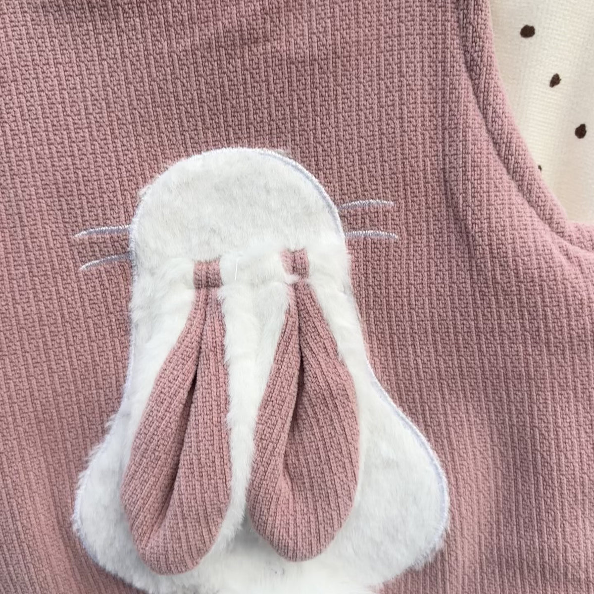 Baby Bunny Applique Dungaree & Shirt Set