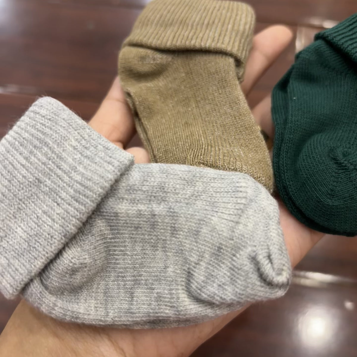 Baby Ribbed Cuff 3 Pack Premium Socks