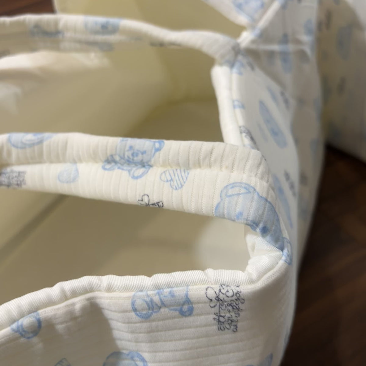 Baby Bunny & Bear Print Nest Carry Bag Set