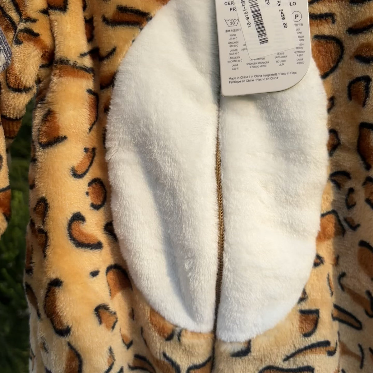 Kids Animal Hooded Plush Romper