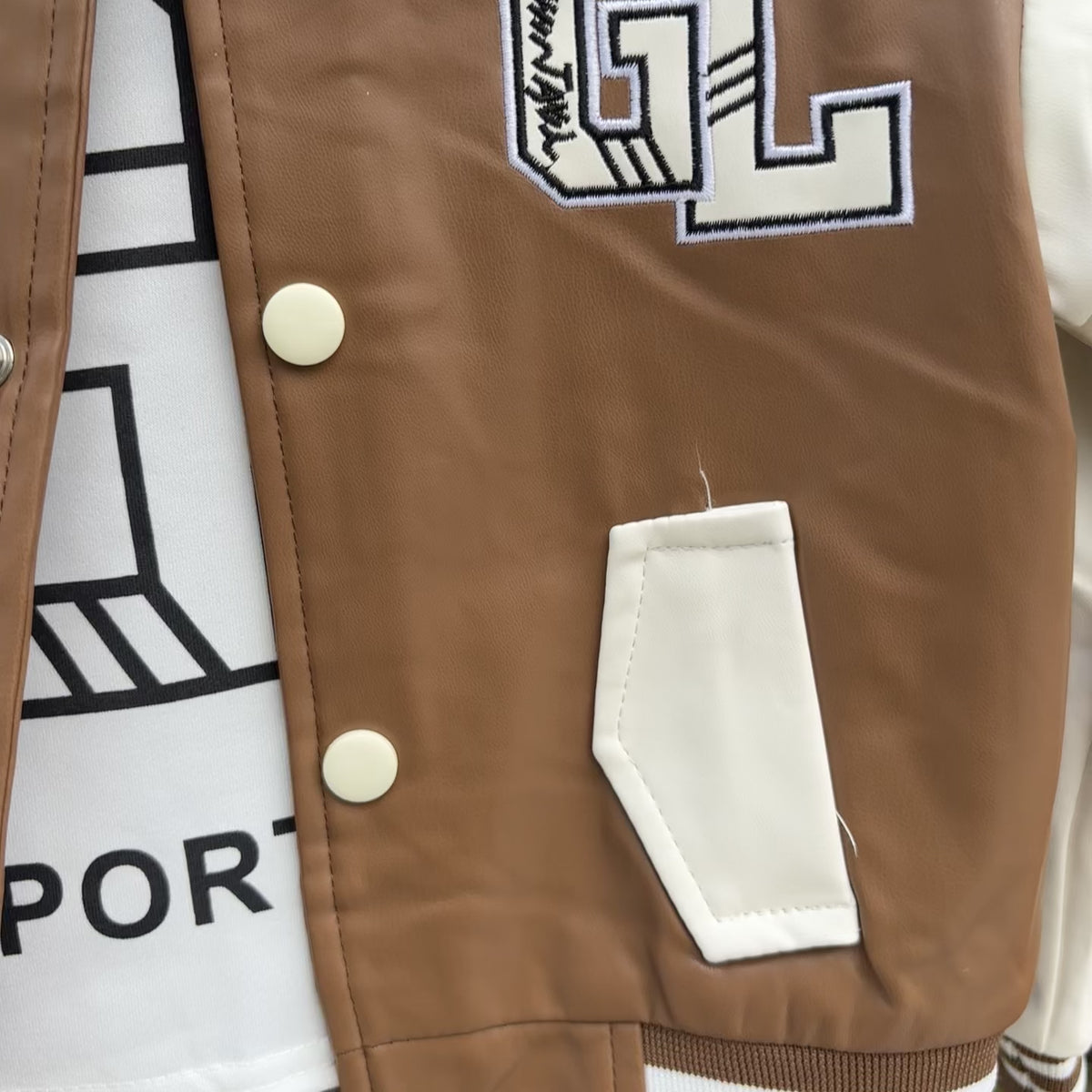 Boys 3PC Varsity Jacket Hoodie & Trouser Set