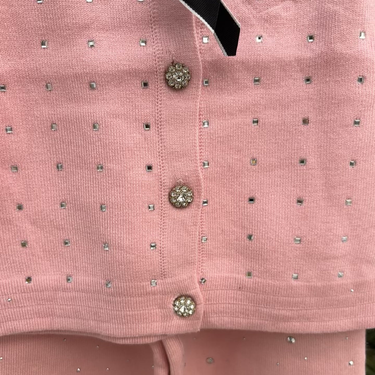 Girls 2PC Embellished Sweater & Wide-Leg Trouser Set