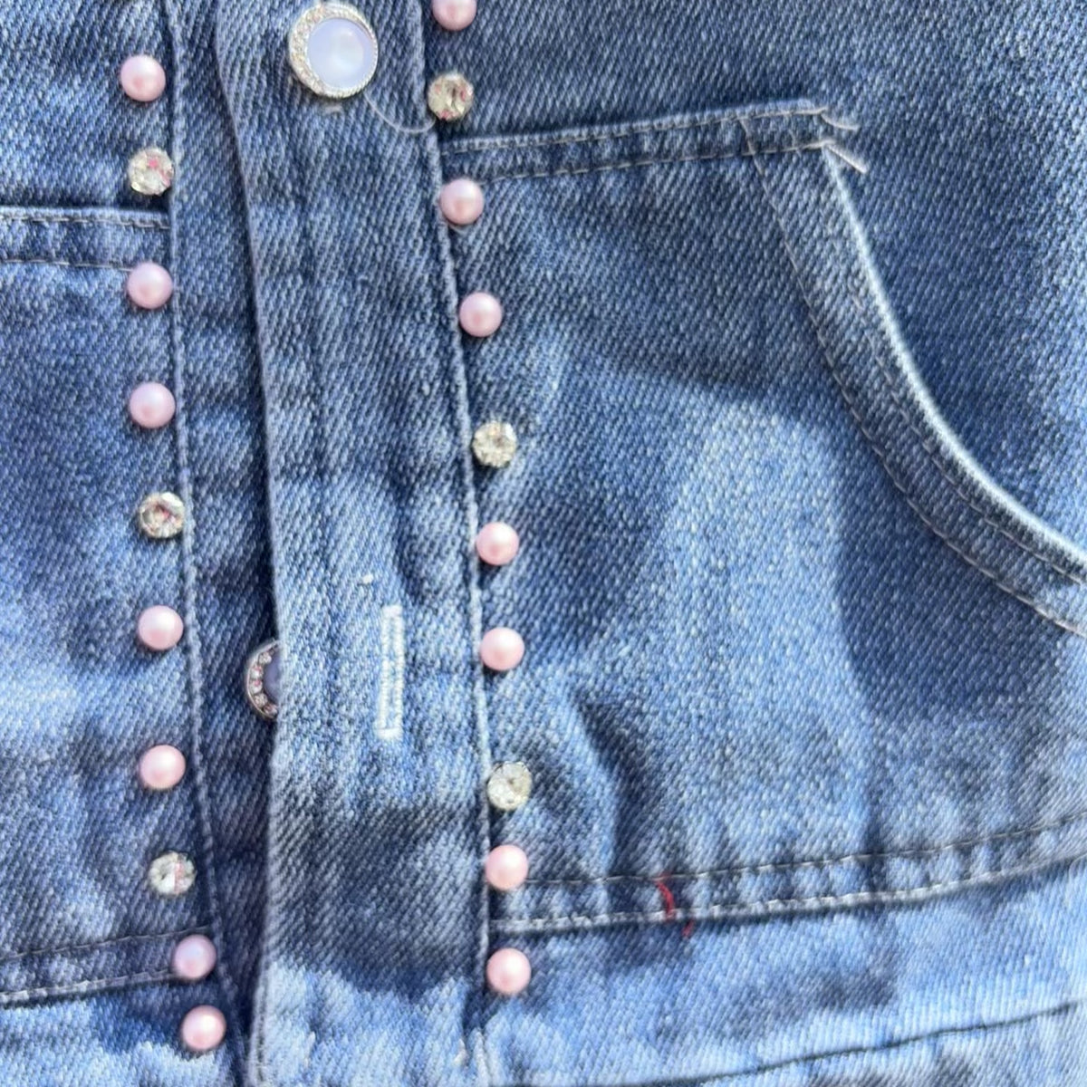 Girls Pearl Denim 3 Piece Winter Set