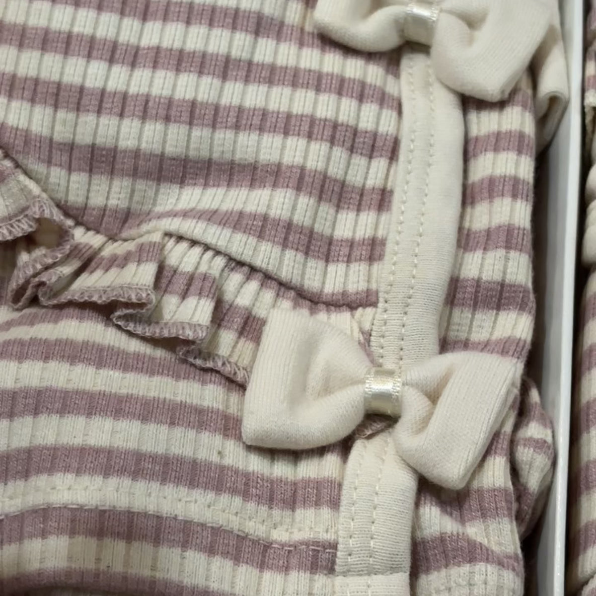 Newborn Stripe Wrap Shirt & Footed Trouser 5PC Starter Set