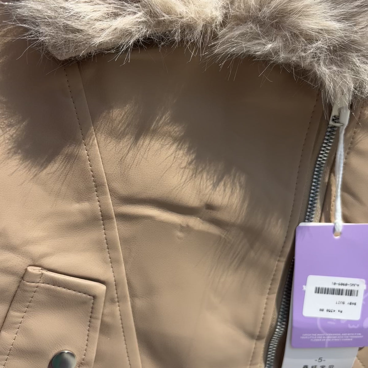 Girls Fur-Trim Jacket & Trouser Set