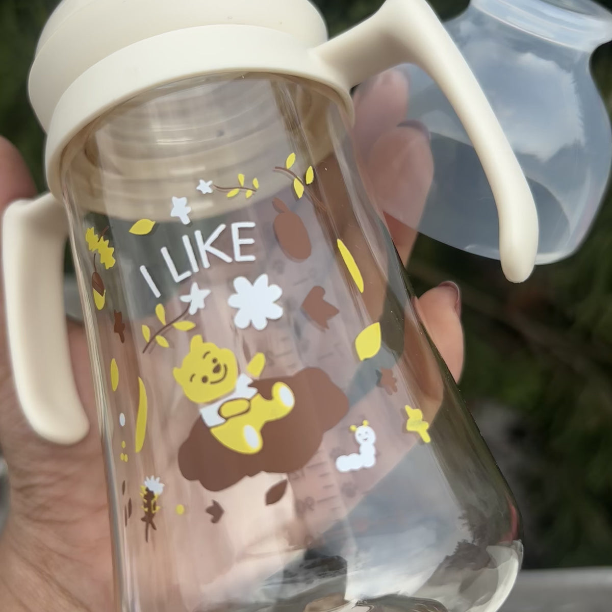 300ML Baby Feeding Bottle with Handles