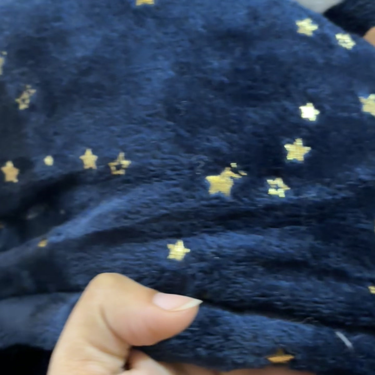 Baby Navy Star Bunny Ear Hooded Swaddle