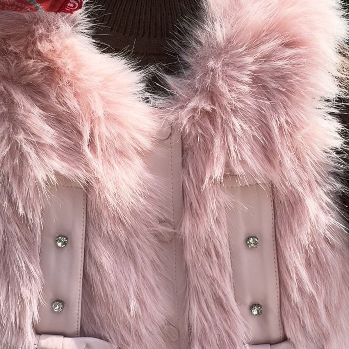 Girls 3PC Faux Fur Vest Winter Set