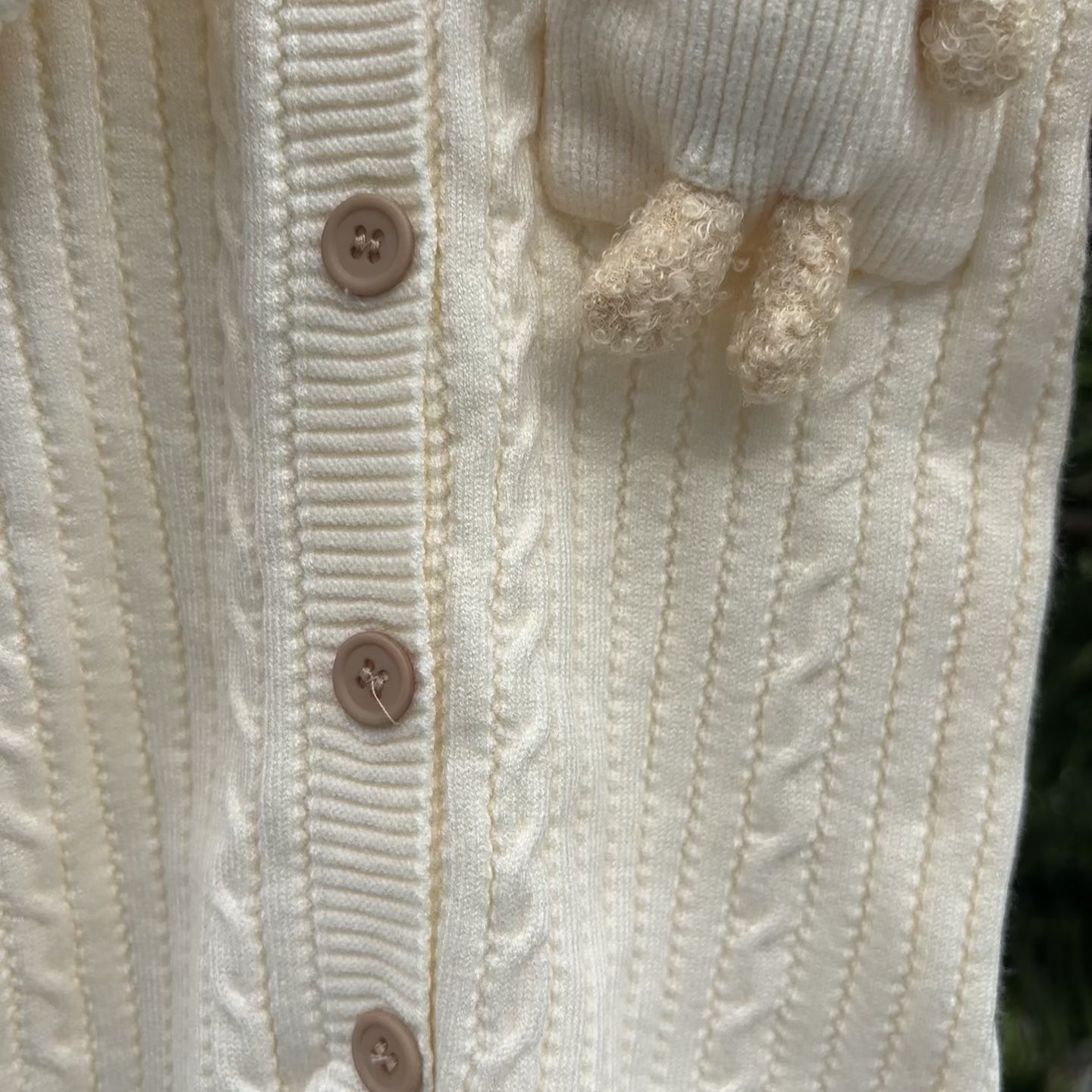 Baby Teddy Cable Knit Romper & Cap 2PC Set – 3 Colors