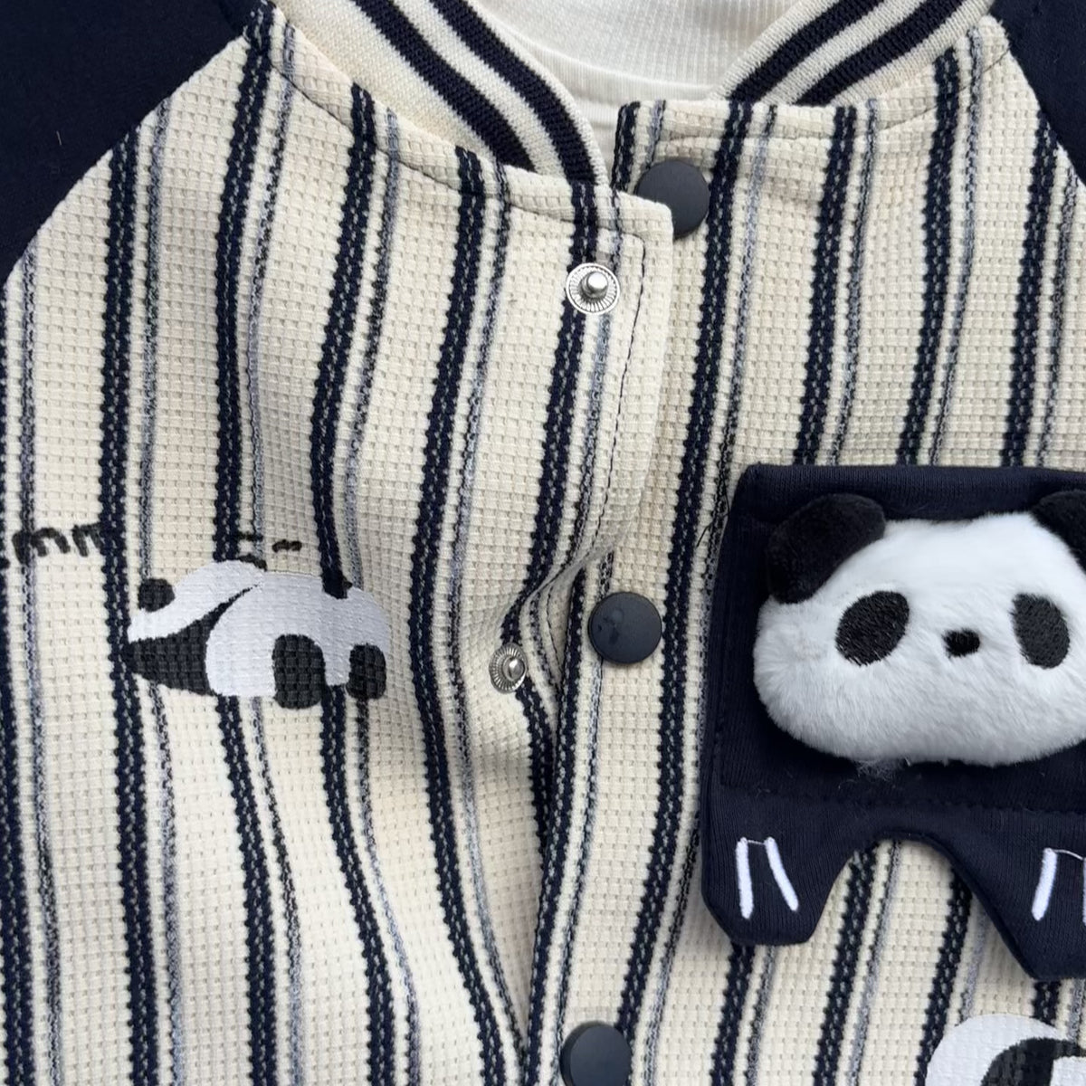 Boys Panda 3PC Jacket, Inner Shirt & Trouser Set – 2 Colors