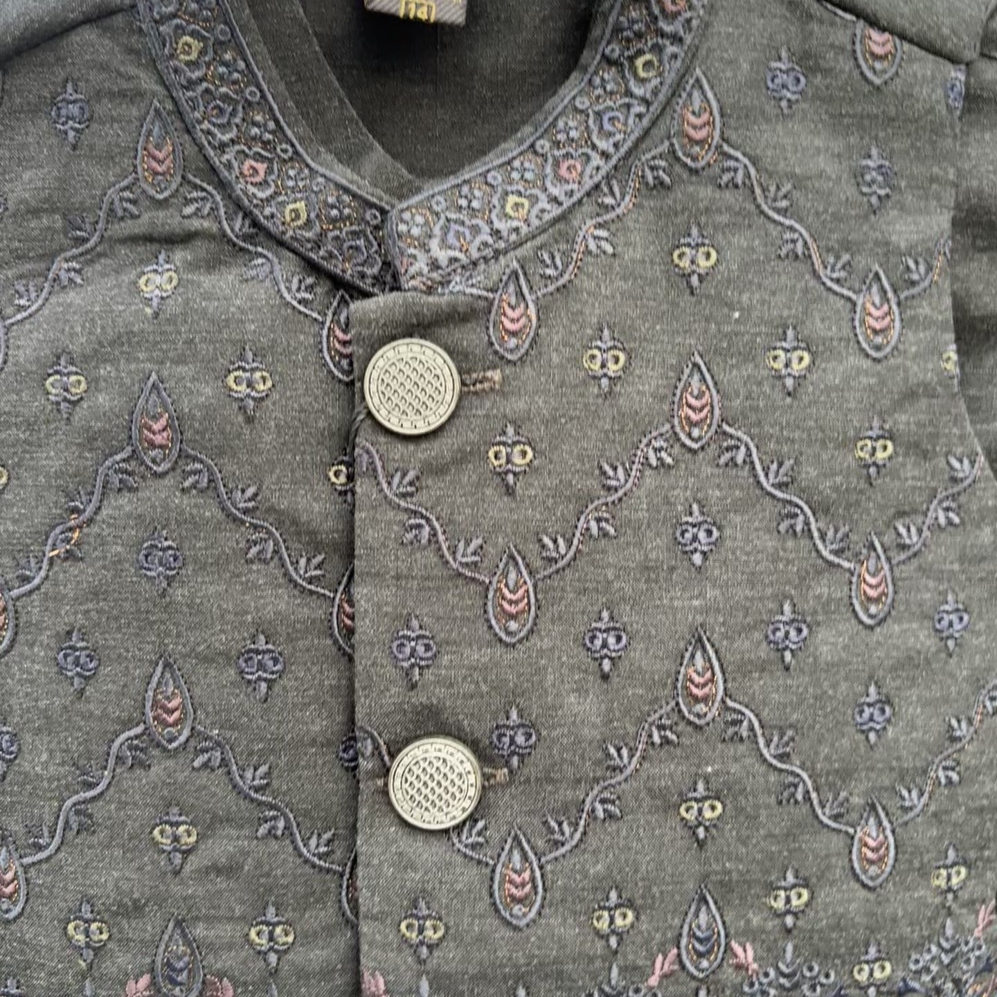 Boys Luxury Embroidered Waistcoat Shalwar Kameez 3PC Set