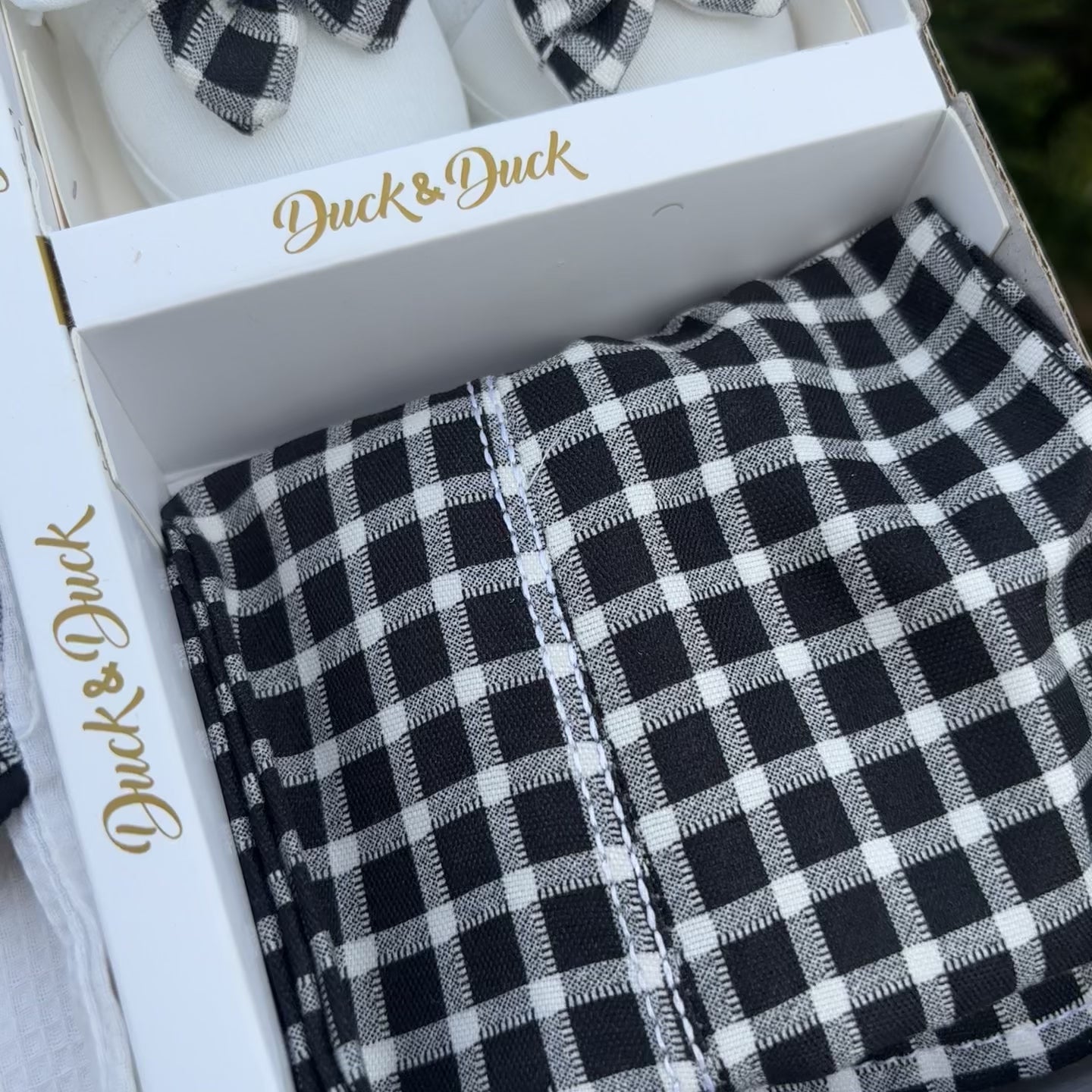 Baby Boy Checkered Formal Gift Set with Shoes