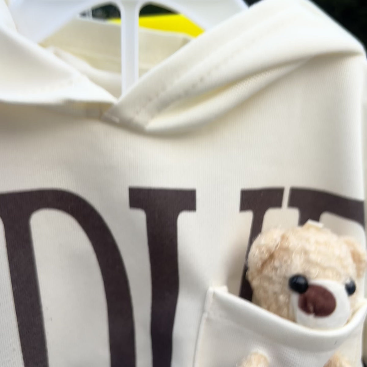 Boys Teddy Pocket Graphic Hooded Shirt & Trouser 2PC Set