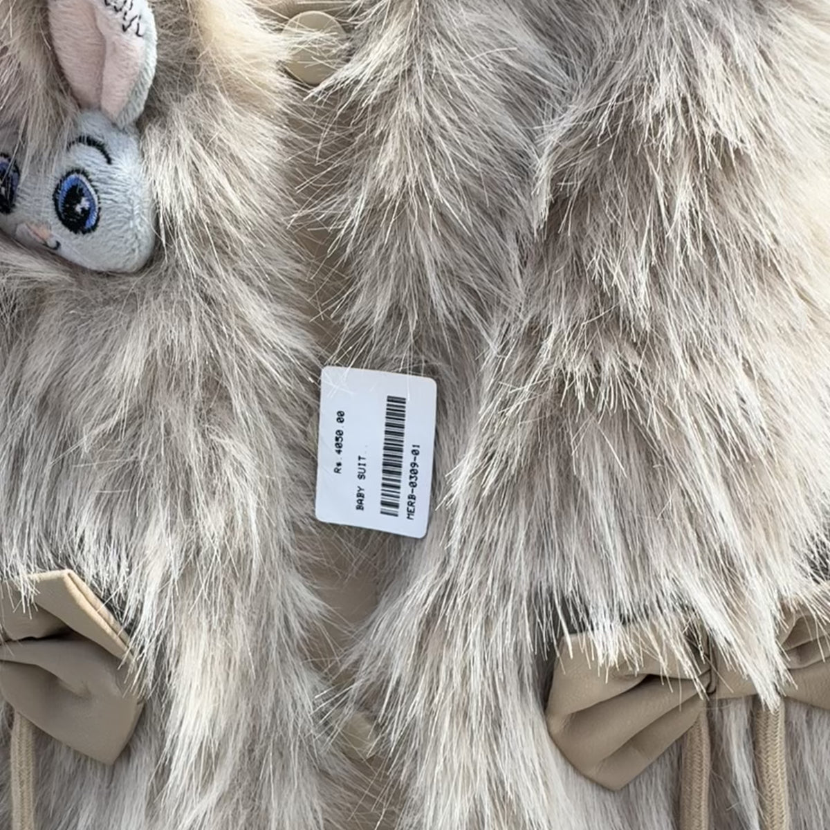 Girls 3PC Bunny Faux Fur Winter Set