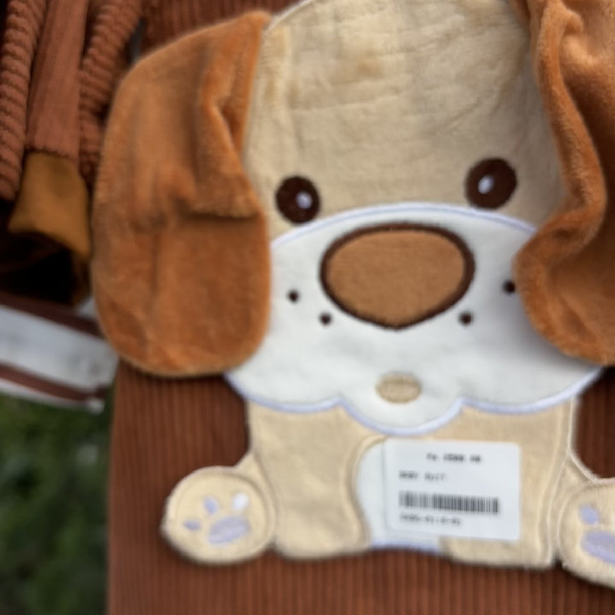 Baby Animal Applique Ribbed Dungaree & Body Suit 3PC Set