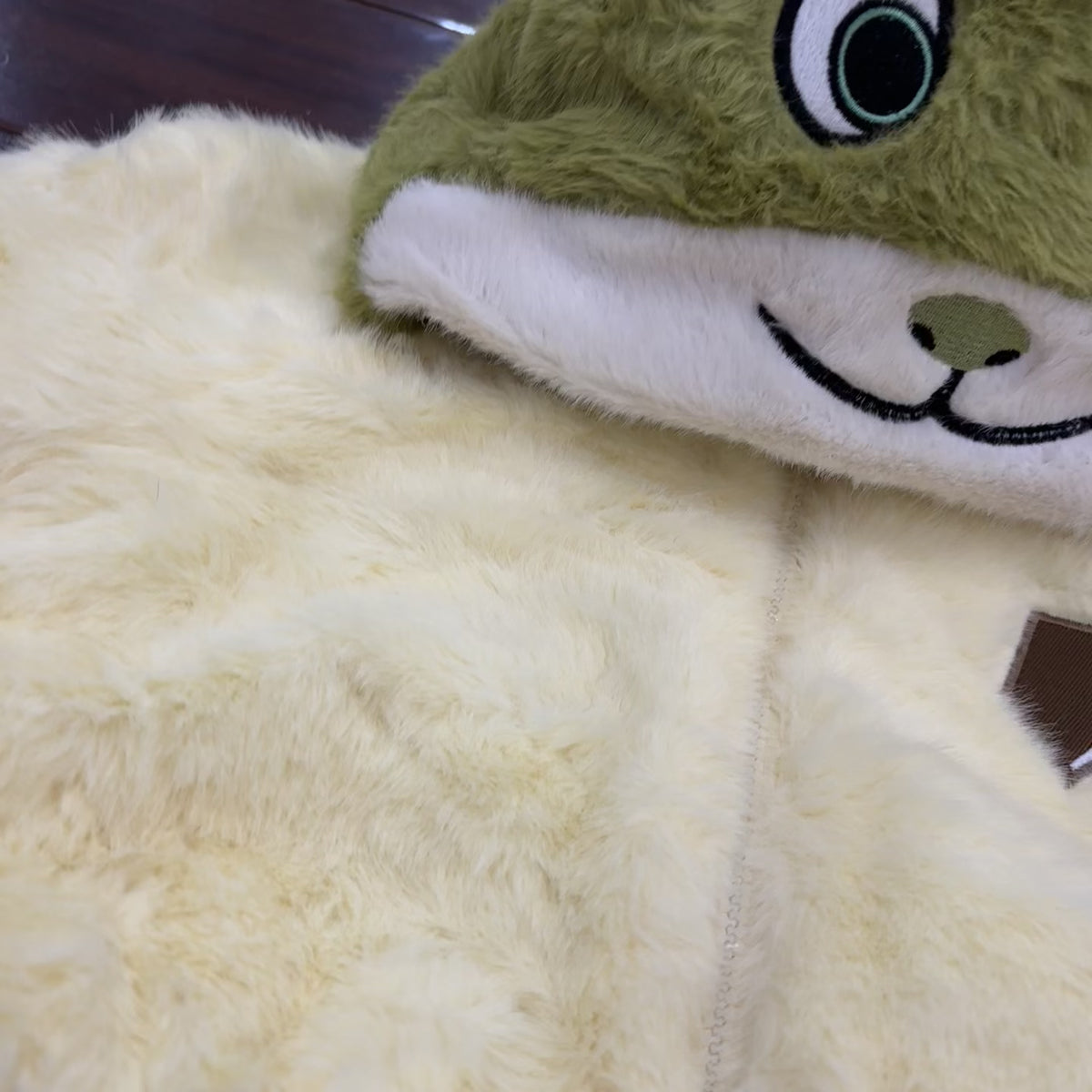 Kids Animal Hooded Fur Jacket