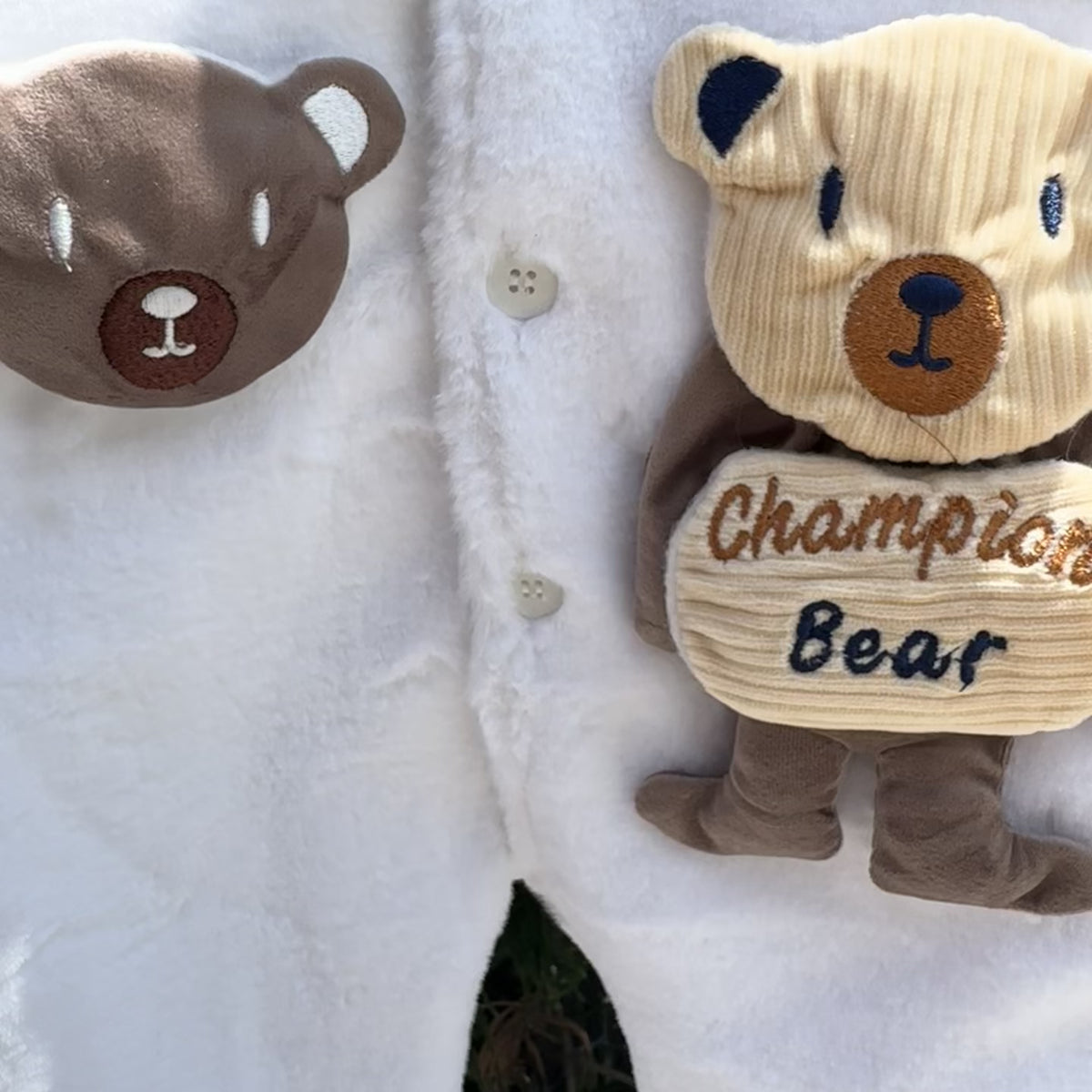 Baby Bear Hooded Winter Romper