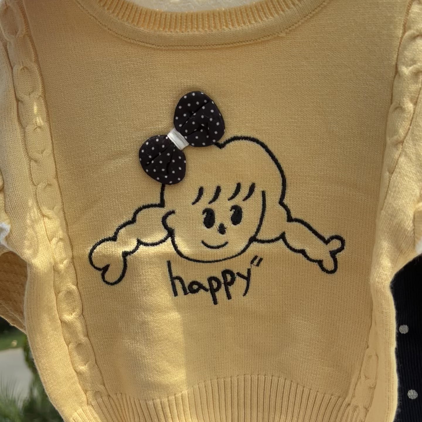 Happy Girl 2-Piece Sweater & Trouser Set