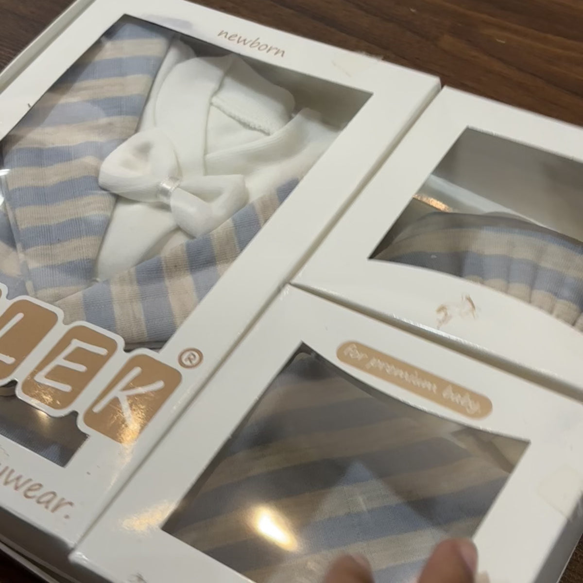 Baby Stripe Waistcoat Shirt & Footed Trouser 5PC Starter Set