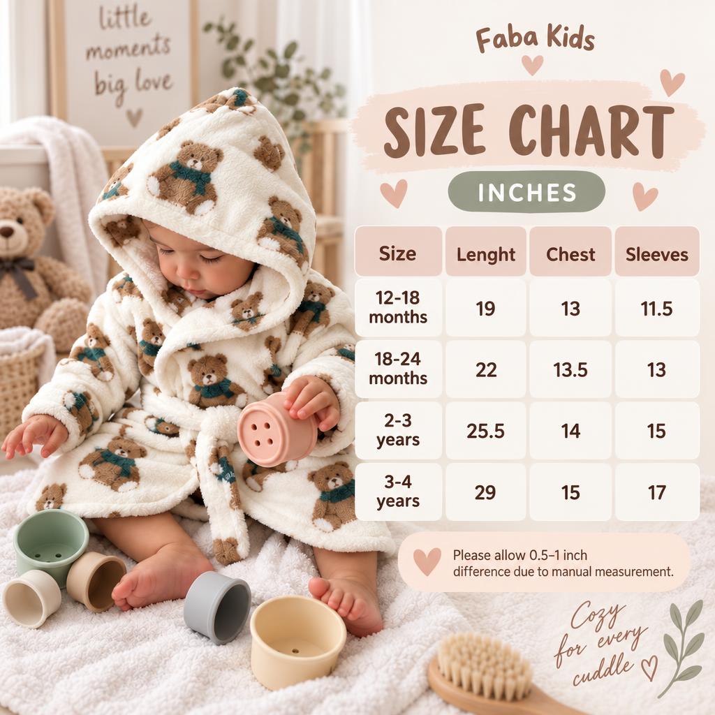 Kids Printed Plush Hooded Bath Robe - sabg-1210-029-size-chart.jpg